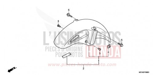 FRONT FENDER NT700VAB de 2011